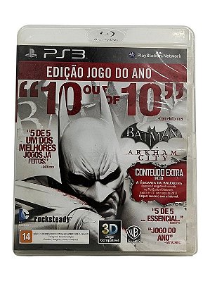 Batman Arkham City Edição Jogo Do Ano PS3 Mídia Física (Usado)
