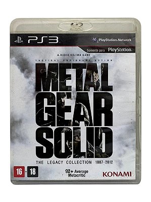 Metal Gear Solis The Legacy Collection 1987/2012 PS3 Midia Fisica (Usado)