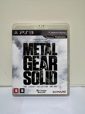 Metal Gear Solis The Legacy Collection 1987/2012 PS3 Midia Fisica (Usado)