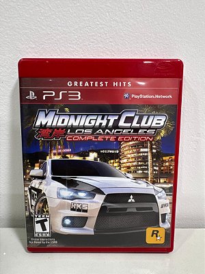 Midnight Club Los Angeles Complete Edition GH PS3 Mídia Física (Usado)