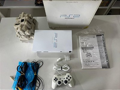 Console PlayStation 2 FAT Ediçâo Ceramic White Japonês