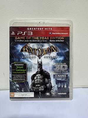 Batman Arkham Asylum GH PS3 Mídia Física (Usado)