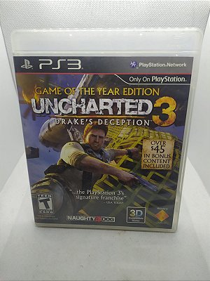 Uncharted 3 Drake`s Deception PS3 Mídia Física (Usado)