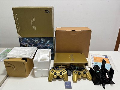 Console PlayStation 2 Fat Ediçâo Gundam Z Gold  - PS2 Fat Gundam Z