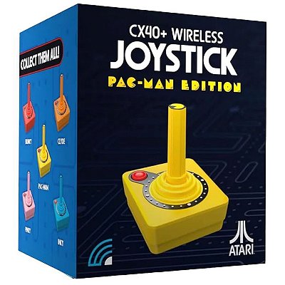 Controle Joystick Atari CX40+ Ghost Edition PAC-MAN (Yellow) - Controle Atari