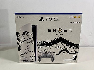 Console Playstation Slim Ghost Of Yotei Black Edition Novo Lacrado - PS5 SLIM