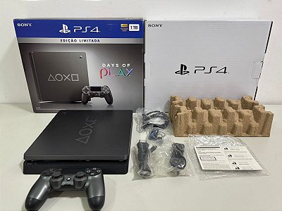 Console Playstation 4 Slim Ediçâo Days Of Play -PS4 Slim 1TB