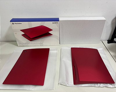 Tampa Faceplate Playstation 5 Com Leitor Volcanic Red- Tampa PS5