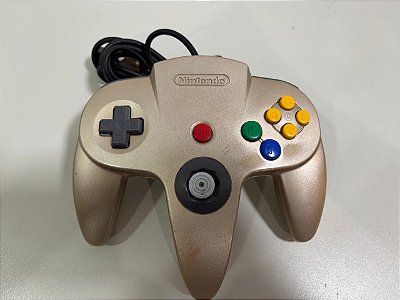 Controle Nintendo 64 Dourado - Controle 64 (Usado)