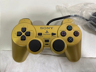 Controle Dualshock 2 Edição Gundam Z Gold - Dualshock 2 (Usado)