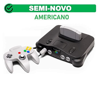 Console Nintendo 64 Preto Americano - Nintendo 64 Loose
