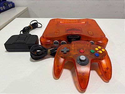 Console Nintendo 64 Série Multi Sabores Tangerina - Nintendo 64 Tangerina Loose