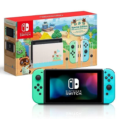 Console Nintendo Switch V2 Edição Animal Crossing 32gb