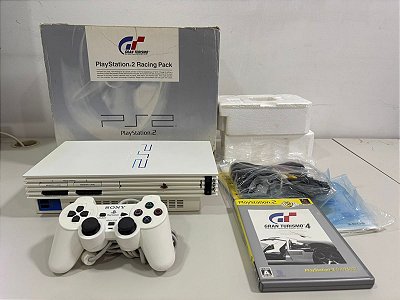 Console Playstation 2 Fat Ediçâo Gran Turismo 2 Racing Pack White - PS2 Fat