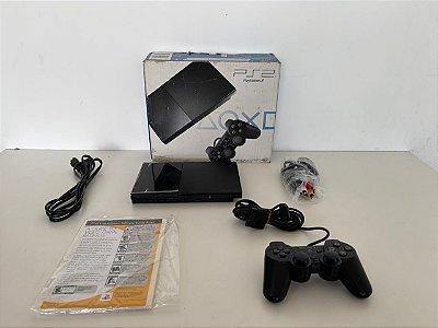 Console Playstation 2 Slim SCPH-90001 Americano - PS2 Slim Com Detalhes