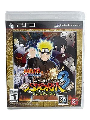 Naruto Shippuden Ultimate Ninja Storm 3 Full Burst PS3 Mídia Física (Usado)