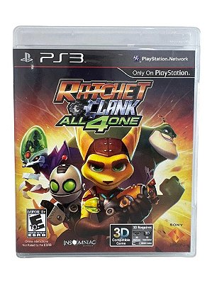 Ratchet e Clank All 4 One PS3 Mídia Física (Usado)