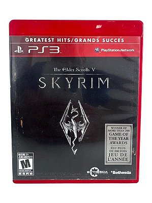 The Glder Scrolls 5 Skyrim Greatest Hits PS3 Mídia Física (Usado)