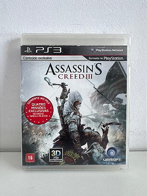 Assassin's Creed 3 PS3 Mídia Física (Usado)