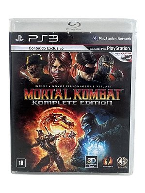 Mortal Kombat Komplete Edition PS3 Mídia Física (Usado)