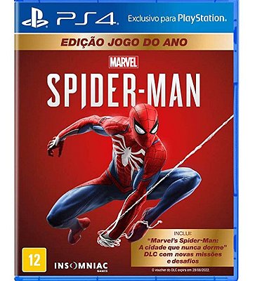 Spider-Man PS4 Mídia Física Lacrado