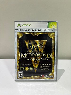 The Elder Scrolls 3 Morrowind Platinum Hits Xbox Classic Americano Original (Usado)