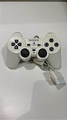 Controle Playstation 2 DualShock 2 Ceramic White  - DualShock 2 (Usado)