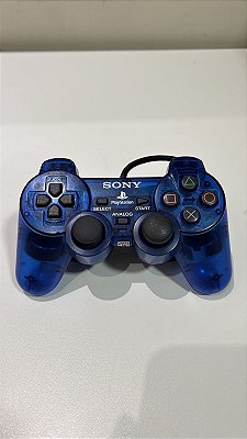 Controle Playstation 2 DualShock 2 Ocean Blue - DualShock 2 (Usado)
