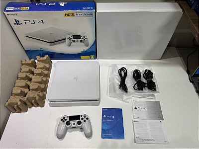 Console Playstation 4 Slim Branco  - PS4 Slim 500GB