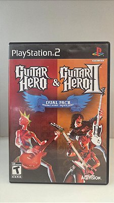 Guitar Hero Dual Pack 1 e 2  PS2 Original Americano (Usado)