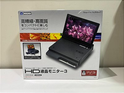 Monitor LCD para PS3 Slim - Hori HD LCD Monitor 3  - Tela LCD PS3 Japones NTSC/J