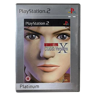 Resident Evil Code Veronica X Platinum PS2 Original Europeu (Usado)