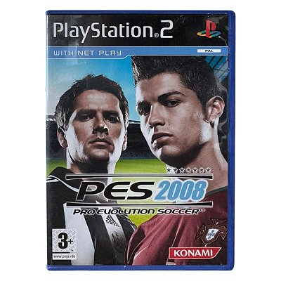 Pro Evolution Soccer - PES 2008 PS2 Original Europeu (Usado)