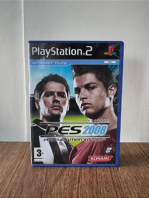 Pro Evolution Soccer - PES 2008 PS2 Original Europeu (Usado)