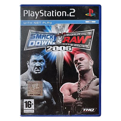 Smack Down Vs Raw 2006 PS2 Original Europeu (Usado)