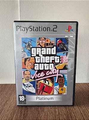Grand Theft Auto - GTA Vice City Platinum PS2 Original Europeu (Usado)