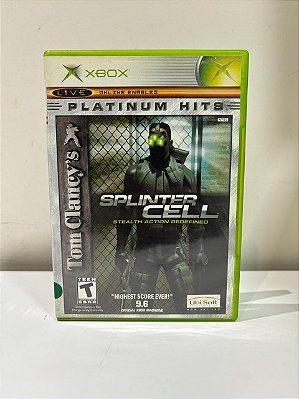 Tom Clancy's Splinter Cell Strealth Action Redefined Platinum Hits Xbox Classic Americano Original (Usado)