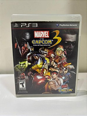 Marvel Vs Capcom 3 Fate Of Two Worlds PS3 Mídia Física (Usado)