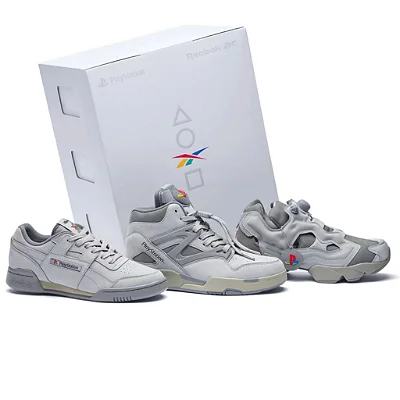 Tênis Sony Playstation x Reebok Stacking Box 30th Anniversary