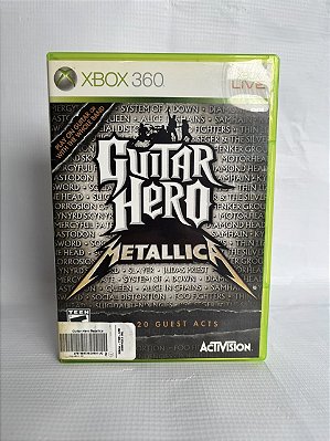 Guitar Hero Metallic Xbox 360 Mídia Física (Usado)