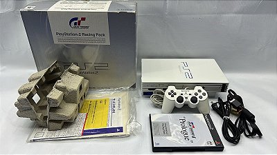 Console PlayStation 2 Fat Gran Turismo Racing Pack White - PS2 Fat