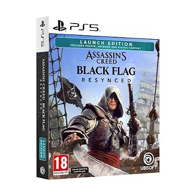 Assassinis Creed Black Flag Resynced Launch Edition PS5 Mídia Física Lacrado