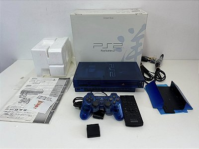 Console Playstation 2 Fat Edição Ocean Blue SCPH-37000 - PS2 FAT
