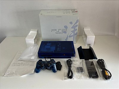Console Playstation 2 Fat Edição Ocean Blue SCPH-37000 - PS2 FAT