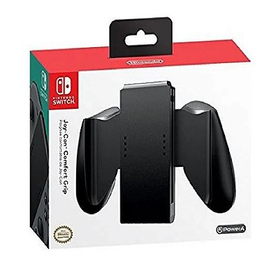 Joy-Con Comfort Grip Preto PowerA Para Nintendo Switch Preto