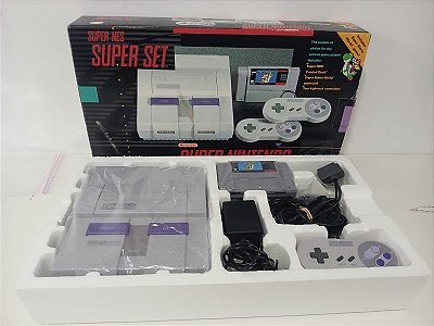 Console Super Nes Super Set Mario World - Super Nintendo - SNES