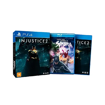 Injustice 2 + Liga Da Justiça Sombria PS4 Mídia Física Lacrado