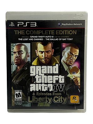 Grand Theft Auto - GTA IV - GTA 4 Episodes From Liberty City The Complete Edition PS3 Mídia Física (Usado)