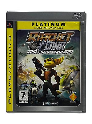 Ratchet E Clank Tools Of Destruction Platinum PS3 Mídia Física (Usado)