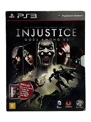 Injustice Gods Among Us + Liga Da Justiça Doom PS3 Mídia Física (Usado)